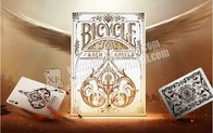 Karty do gry w łuk rowerowy z papieru Angles Poker Grey Colour 8.8 * 6.3cm