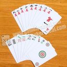 Czarno-biały papier PVC Niewidoczne karty do gry Mahjong do analizatora pokera