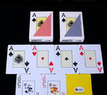 RUITEN Plastikowe karty do gry w niewidzialne karty / czerwone karty z kolorowymi kartami