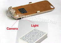 Iphone 6 Golden Plastic Charger Case Poker Scanner z mikro kamerą