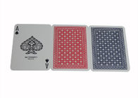 Włoski plastikowy Ramino Bridge Super Flori Oznaczone karty pokerowe Red Blue Index