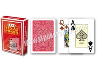 Plastikowe rekwizyty do gier Czerwone Włochy Modiano Texas Holdem Karty do gry