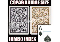 Brazylia Copag 1546 Czarne plastikowe plastikowe karty do gier kasynowych