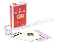 Waterproof Gambling Copag 139 Bridge Size Regularne karty do gry w papier na monety