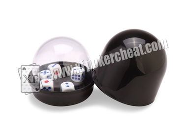Plastic Colorful Casino Dice Cup With Camera Inside See Through The Dices