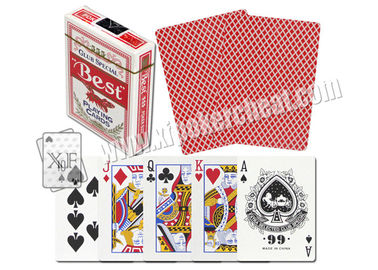 BEST NO.555 Paper Invisible Side Barcode Marked Cards For Gamble Cheating