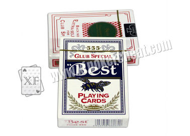 BEST NO.555 Paper Invisible Side Barcode Marked Cards For Gamble Cheating