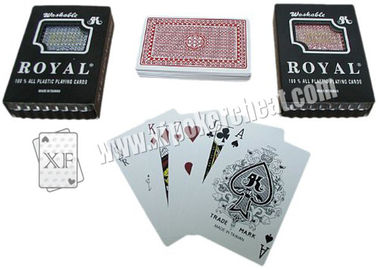 Regular Index Plastic Marked Poker Cards , Taiwan Royal Standard Size Playing Cards