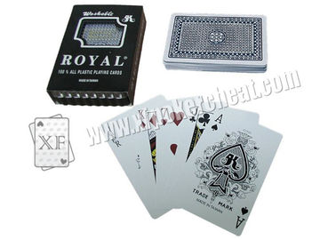 Regular Index Plastic Marked Poker Cards , Taiwan Royal Standard Size Playing Cards