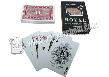 Regular Index Plastic Marked Poker Cards , Taiwan Royal Standard Size Playing Cards